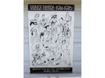Shubert Theatre New Haven, CT. 1914-1976. Al Hirschfeld Hollywood Actors Drawing Poster. 01/21/1984.