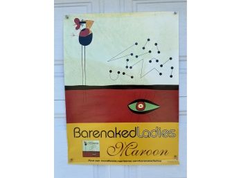 Barenaked Ladies Maroon Promo Poster. 2000 Reprise Records. Measures 18' X 24'.