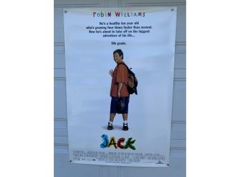 JACK Double Sided Movie Poster. Robin Williams, Jennifer Lopez, Diane Lane, Brian Kerwin.