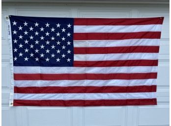 United States Of American Flag. 36' X 60'. Annin Flagmakers. Brass Grommets, Sewn Stars. Made In USA. Like New
