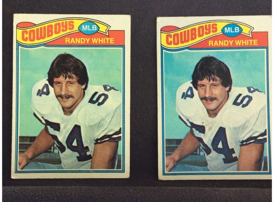 (2) 1977 Topps Randy White Cards