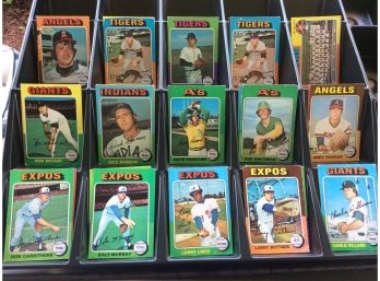 1975 Topps Baseball 93 Card Lot