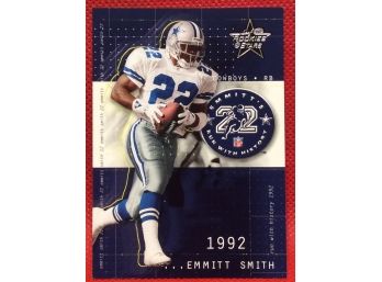 2002 Leaf Rookies & Stars Emmitt Smith Insert Card 1485/1713