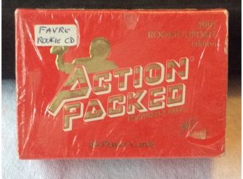 1991 Action Packed Rookie Update Factory Sealed Set With Brett Favre Rookie