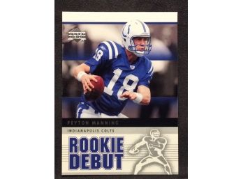 2005 Upper Deck Rookie Debut Peyton Manning