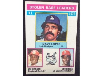 1976 Topps Stolen Base Leaders