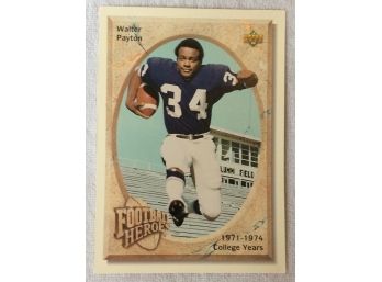 1992 Upper Deck Football Heroes Walter Payton Super Sized Card