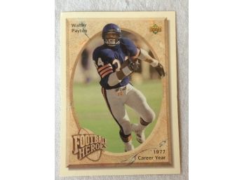 1992 Upper Deck Football Heroes Walter Payton Super Sized Card