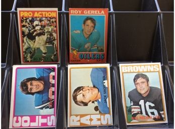 (5) 1971-1972 Topps Football Cards