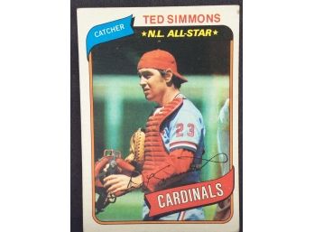 1980 Topps Ted Simmons