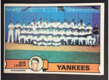 1979 Topps New York Yankees Team Card