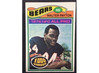 1977 Topps Walter Payton Second Year Card