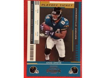 2005 Playoff Contenders Playoff Ticket Chad Owens 09/25