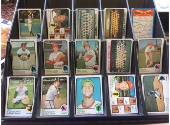 1973 Topps Baseball 214 Card Lot