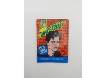 Vintage 1987 Topps 21 Jump Street 3 Unopened Packs Johnny Depp TV Series Collectible Card