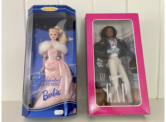Enchanted Evening Collectors Edition Barbie (1995) & Gap Barbie (1996) - In Original Packages
