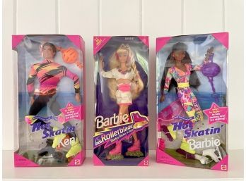 Early 1990s Hot Skatin Barbie & Ken Dolls - In Original Unopened Packages