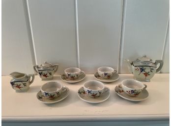 Lusterware Child Sized Porcelain Tea Set, Made In Japan