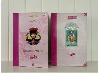 Chinese Empress Barbie (1996) & Egyptian Queen Barbie (1993) - In Original Unopened Packages