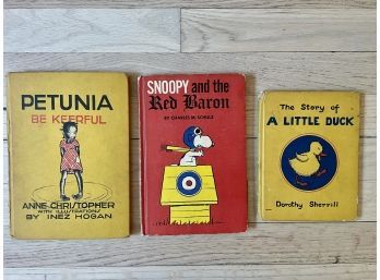 Snoopy & The Red Baron (1966), Petunia Be Keerful (1934) & The Story Of A Little Duck (1935)