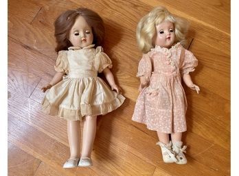 Two Ideal Toy Company 'Toni Dolls' (1949) Designed By Bernard Lipfert