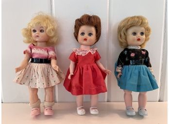 Three Vintage Nancy Ann Muffie Dolls From The Storybook Doll Company