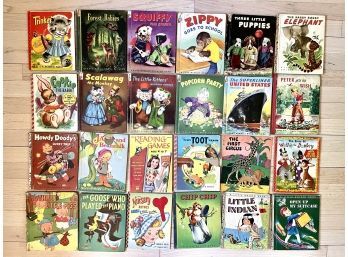 Collection Of 24 Vintage Children's Story Books Including Howdy Doody & The Three Little Pigs