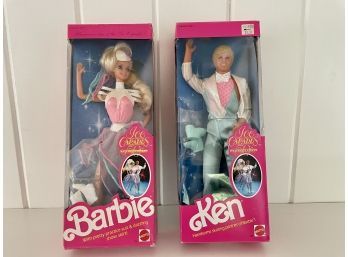 Ice Capades Barbie & Ken (1989) - In Original Unopened Packages
