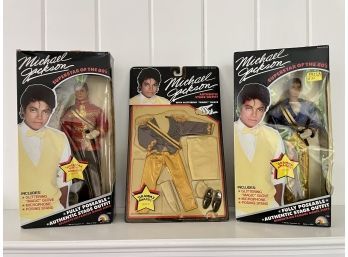 Two Michael Jackson Fashion Dolls With Grammy Outfit (1984) - In Original Packages