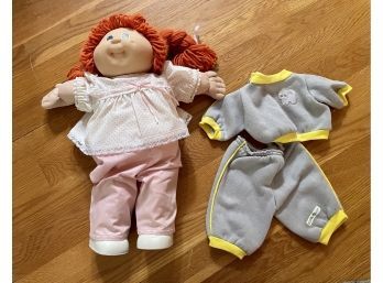 Red Haired Cabbage Patch Doll With Extra Outfit