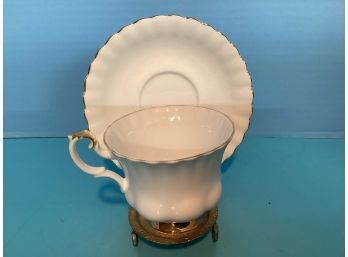 Vintage Royal Albert Val D'Or English Bone China Teacup And Saucer