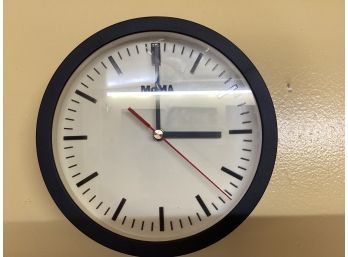 Black Round Quartz MMA Kitchen Wall Clock