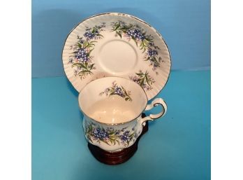 Vintage Paragon Floral English Bone China Teacup And Saucer