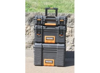 Rigid Triple Stacked Portable Rolling Organizer Tool Kit