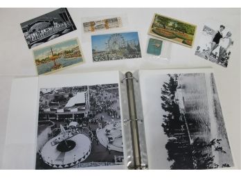 Binder Full Of Photos & Post Cards From Palisade's Amusement Park