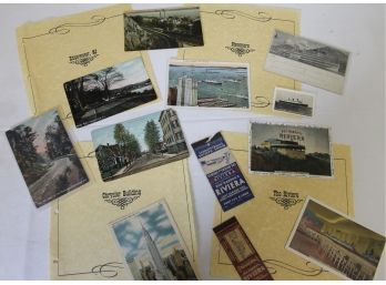 Large Antique And Vintage Postcards From Edgewater N.j., The Riviera, Steamers & Chrysler Building