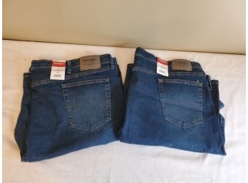 Two Pairs Wrangler Authentics Men's Denim Shorts - New With Tags Size 44