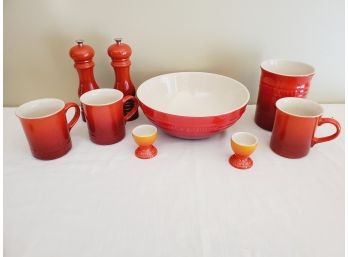 Le Creuset Stoneware Dinnerware Accessories In Flame - Red/orange