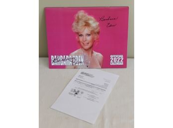 Official Autographed 2022 Barbara Eden Twelve Month Calendar