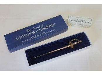 Vintage The Sword Of George Washington Letter Opener