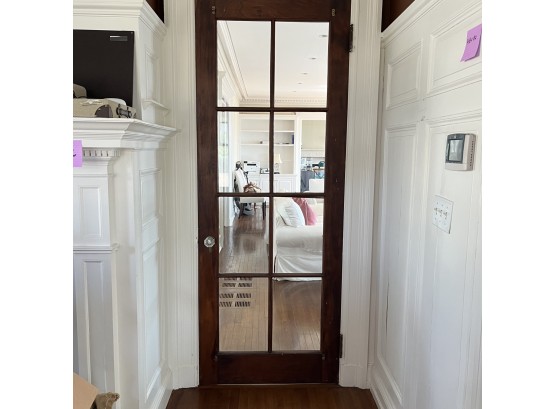 Mahogany Interior 8 Lite Door - Original 1910