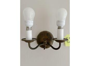 A Vintage Double Light Wall Sconce - Original To House - 2nd Floor