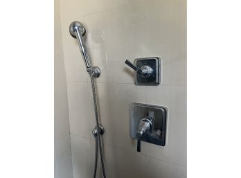 Kohler Pinstripe Polished Chrome Shower Fixtures (bath 2-3)