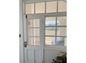 A Porch Door And Glass Trim