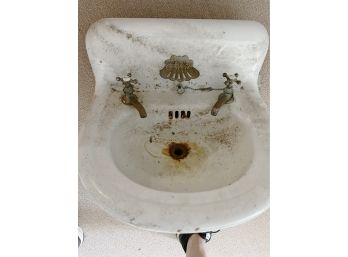 An Antique 'standard' Wall Mounted Sink
