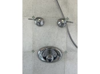 Shower Mixing Valve, Handles, Bossini Hand Held And Shower Head - Primary