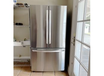 LG - 22.8 Cu. Ft. French Door Counter-Depth Refrigerator - Stainless Steel
