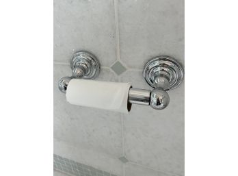 A Kohler Polished Chrome Paper And 2  Double Towel Hooks - Primary
