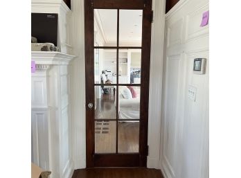 Mahogany Interior 8 Lite Door - Original 1910