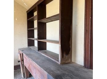 A Custom Made Wood Shelf Unit - Cottage